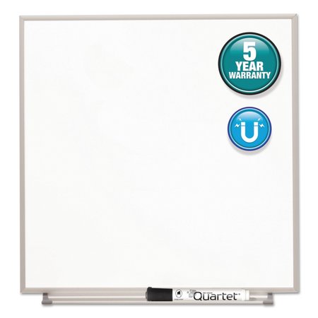 Quartet 23"x23" Magnetic Dry Erase Board, Aluminum Frame M2323